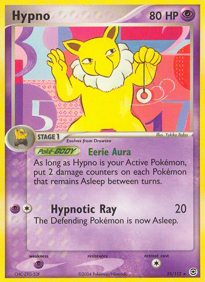 Hypno (25/112) [EX: FireRed & LeafGreen] | Black Swamp Games