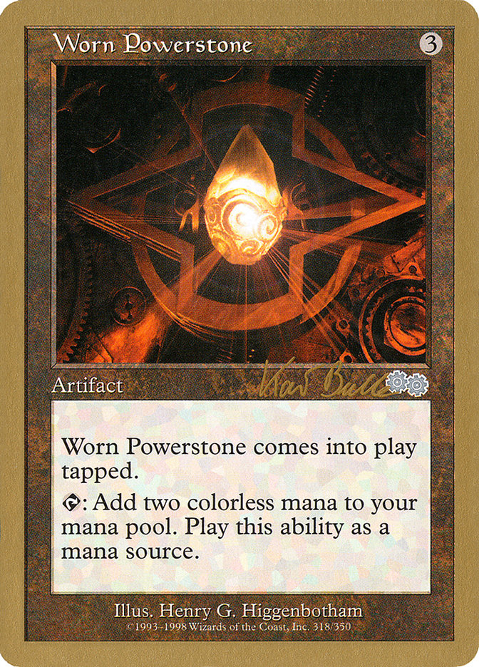 Worn Powerstone (Kai Budde) [World Championship Decks 1999] | Black Swamp Games