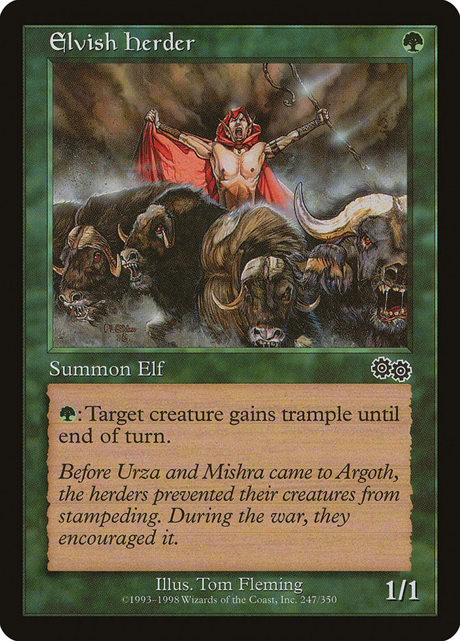 Elvish Herder [Urza's Saga] | Black Swamp Games