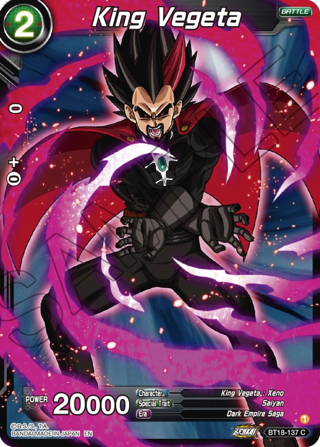 King Vegeta (BT18-137) [Dawn of the Z-Legends] | Black Swamp Games