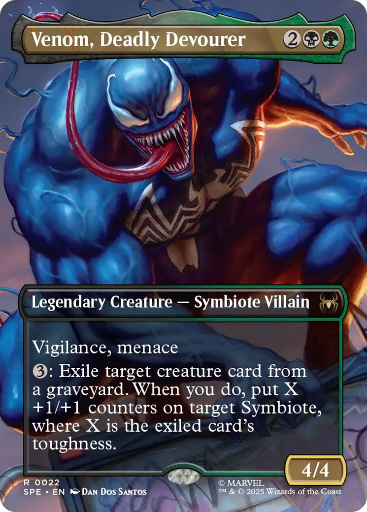 Venom, Deadly Devourer (Borderless) [Marvel's Spider-Man: Eternal-Legal] | Black Swamp Games