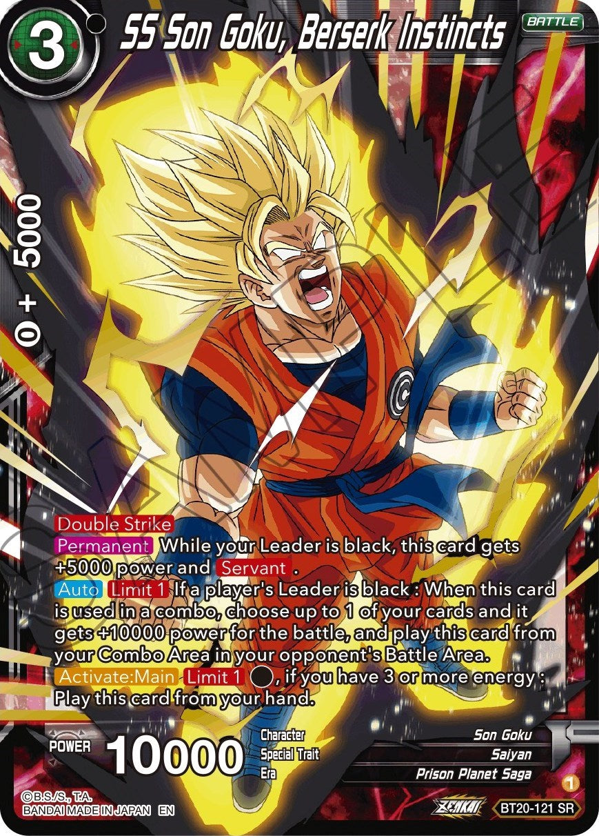 SS Son Goku, Berserk Instincts (BT20-121) [Power Absorbed] | Black Swamp Games