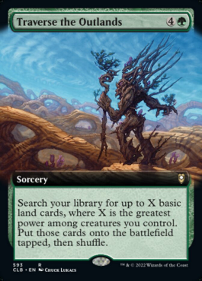 Traverse the Outlands (Extended Art) [Commander Legends: Battle for Baldur's Gate] | Black Swamp Games