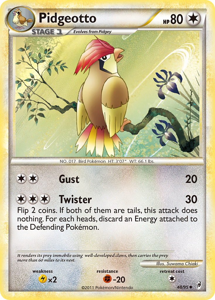 Pidgeotto (48/95) [HeartGold & SoulSilver: Call of Legends] | Black Swamp Games
