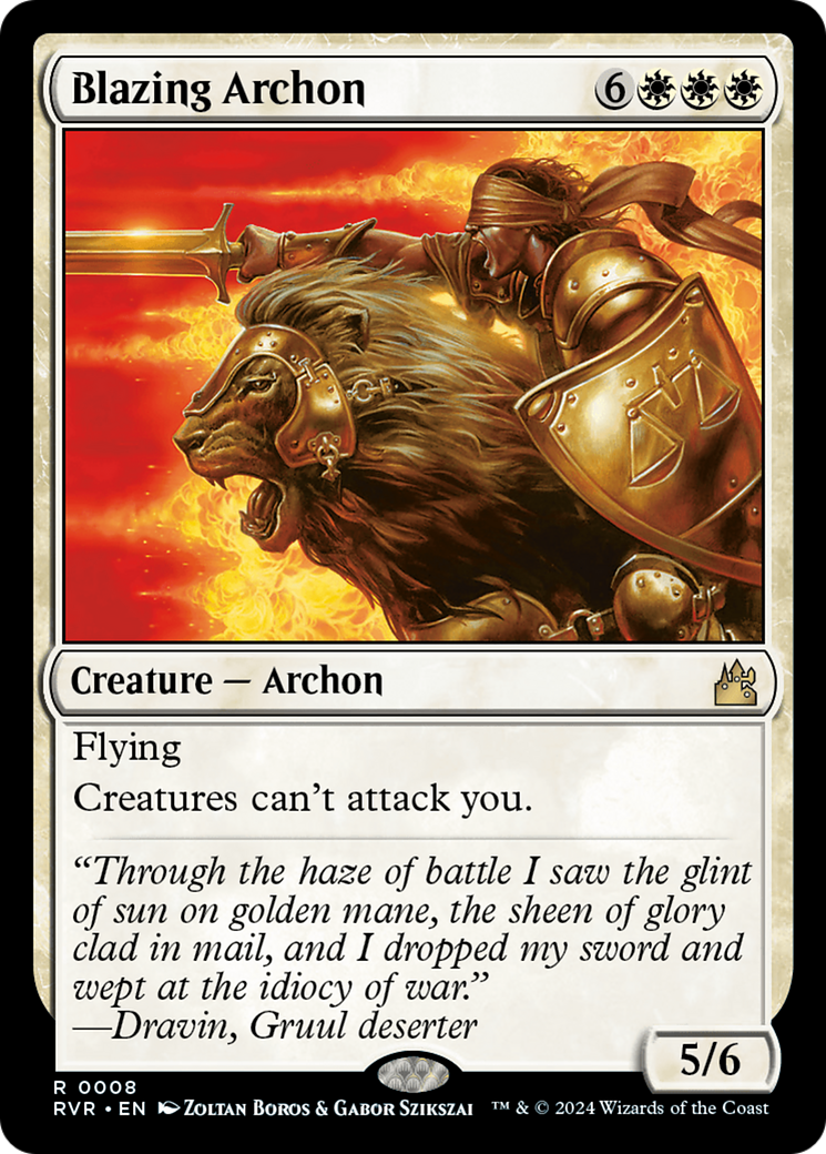 Blazing Archon [Ravnica Remastered] | Black Swamp Games