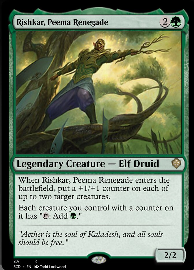 Rishkar, Peema Renegade [Starter Commander Decks] | Black Swamp Games