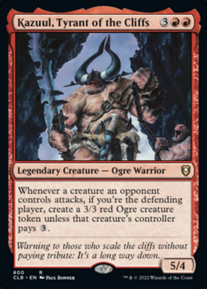 Kazuul, Tyrant of the Cliffs [Commander Legends: Battle for Baldur's Gate] | Black Swamp Games