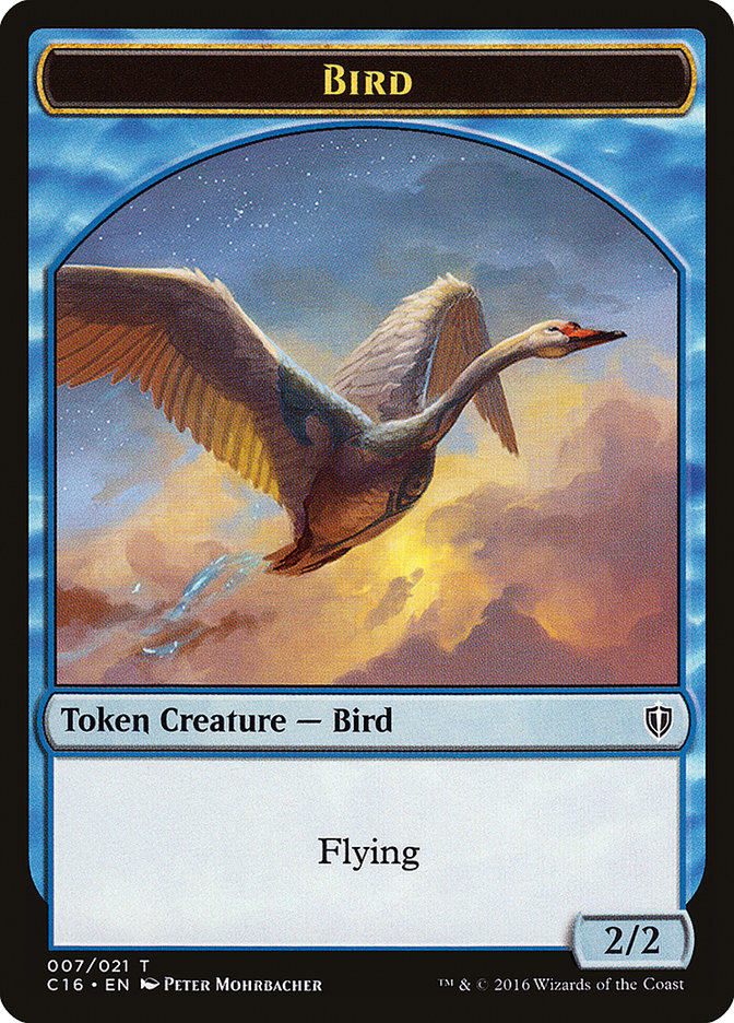 Bird Token (007/021) [Commander 2016 Tokens] | Black Swamp Games