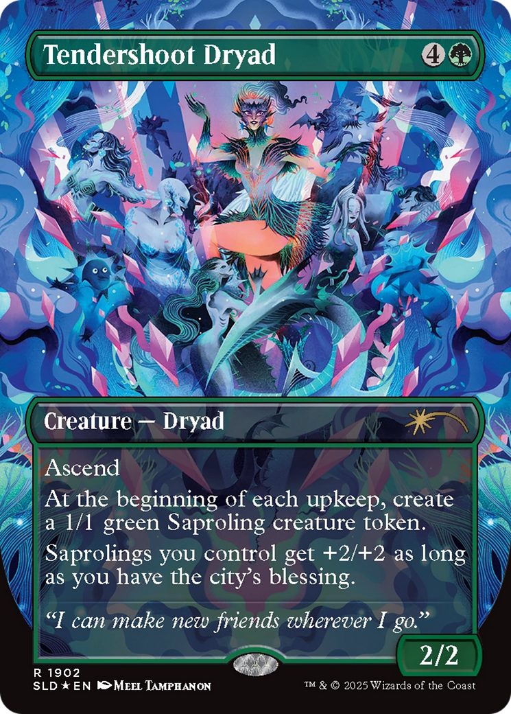 Tendershoot Dryad (Double Rainbow Foil) [Secret Lair Drop Series] | Black Swamp Games