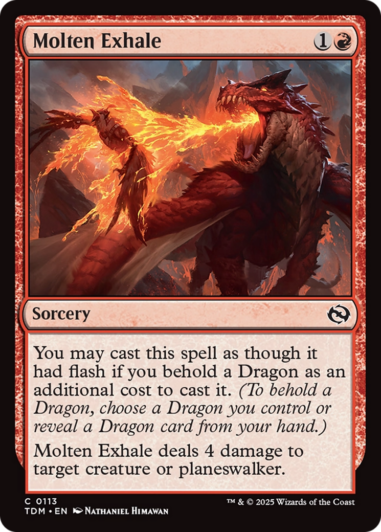 Molten Exhale [Tarkir: Dragonstorm] | Black Swamp Games