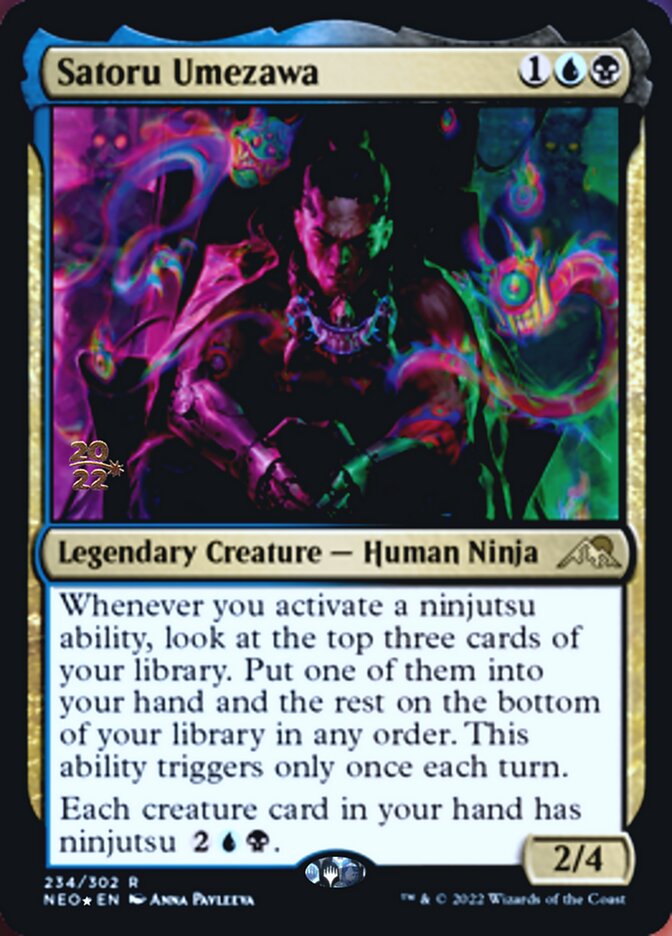 Satoru Umezawa [Kamigawa: Neon Dynasty Prerelease Promos] | Black Swamp Games