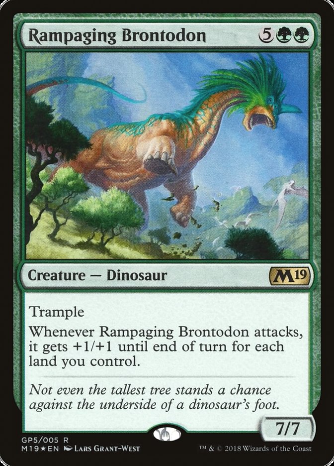 Rampaging Brontodon [Magic 2019 Gift Pack] | Black Swamp Games