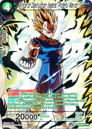 Prince of Destruction Vegeta, Prideful Warrior (SPR) (BT11-066) [Vermilion Bloodline 2nd Edition] | Black Swamp Games