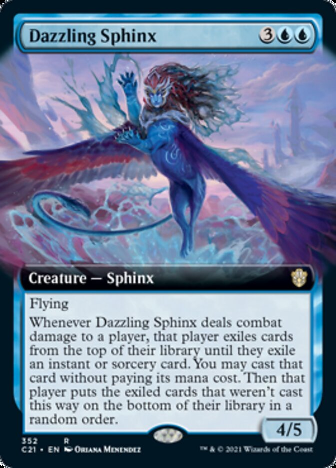 Dazzling Sphinx (Extended Art) [Commander 2021] | Black Swamp Games