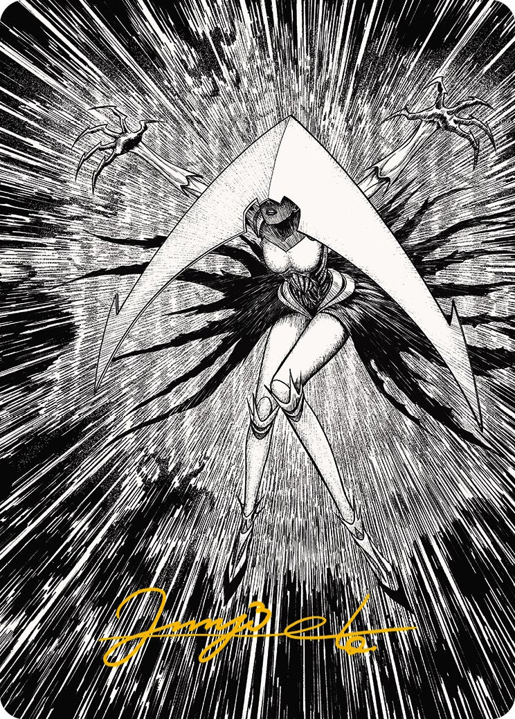 Elesh Norn, Mother of Machines 2 Art Card (Gold-Stamped Signature) [Phyrexia: All Will Be One Art Series] | Black Swamp Games