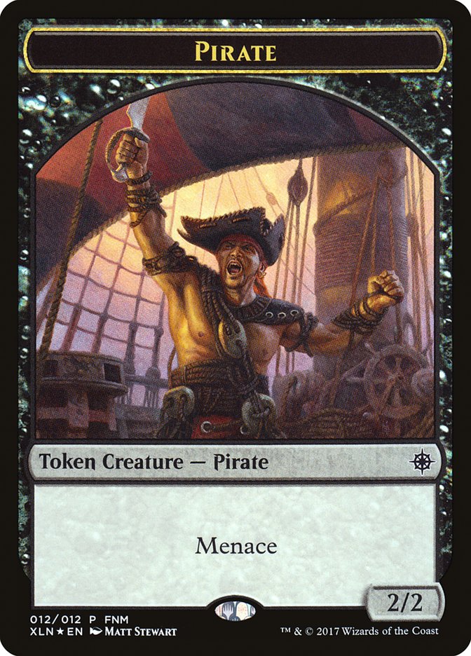 Pirate // Treasure Double-Sided Token [Friday Night Magic 2017] | Black Swamp Games