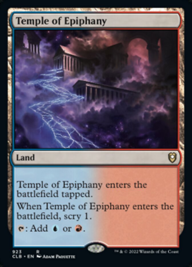 Temple of Epiphany [Commander Legends: Battle for Baldur's Gate] | Black Swamp Games