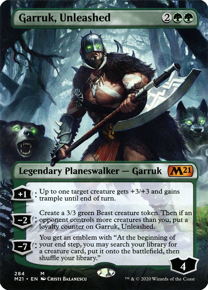 Garruk, Unleashed (Borderless) [Core Set 2021] | Black Swamp Games