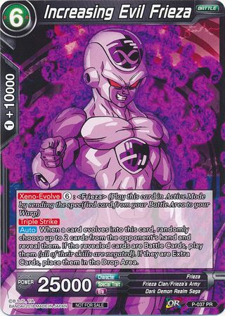 Increasing Evil Frieza (P-037) [Promotion Cards] | Black Swamp Games