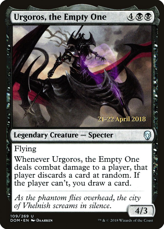 Urgoros, the Empty One [Dominaria Prerelease Promos] | Black Swamp Games