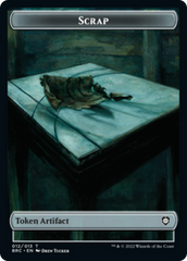 Scrap // Phyrexian Myr Double-Sided Token [The Brothers' War Commander Tokens] | Black Swamp Games