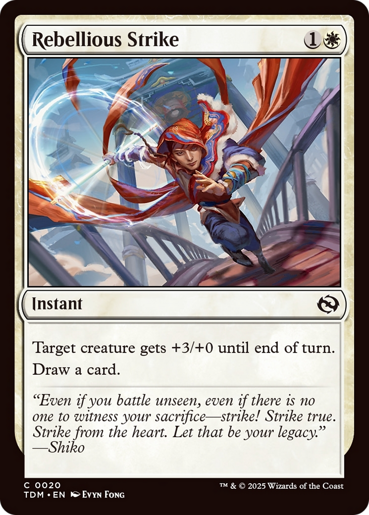 Rebellious Strike [Tarkir: Dragonstorm] | Black Swamp Games