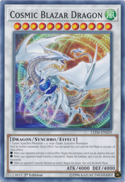 Cosmic Blazar Dragon [LED6-EN029] Common | Black Swamp Games