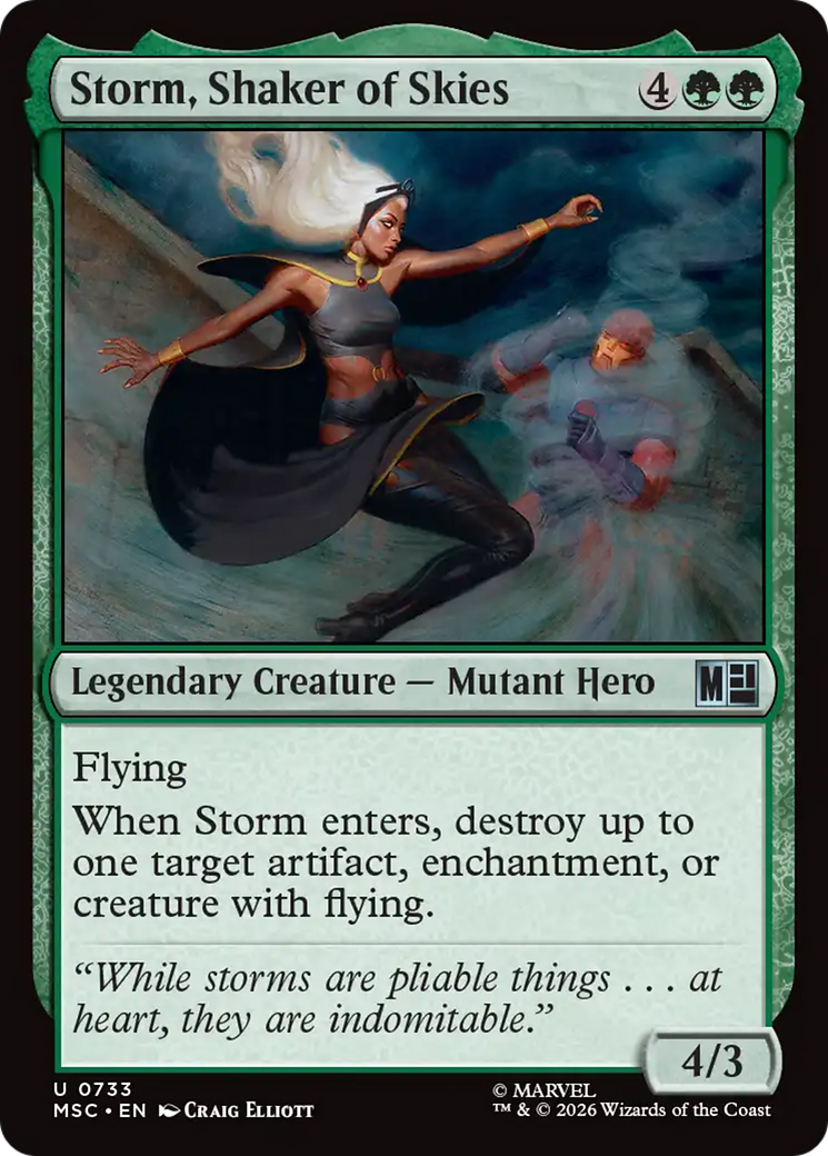 Storm, Shaker of Skies [Marvel Super Heroes Commander] | Black Swamp Games