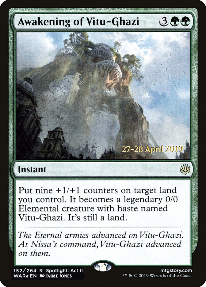 Awakening of Vitu-Ghazi [War of the Spark Prerelease Promos] | Black Swamp Games