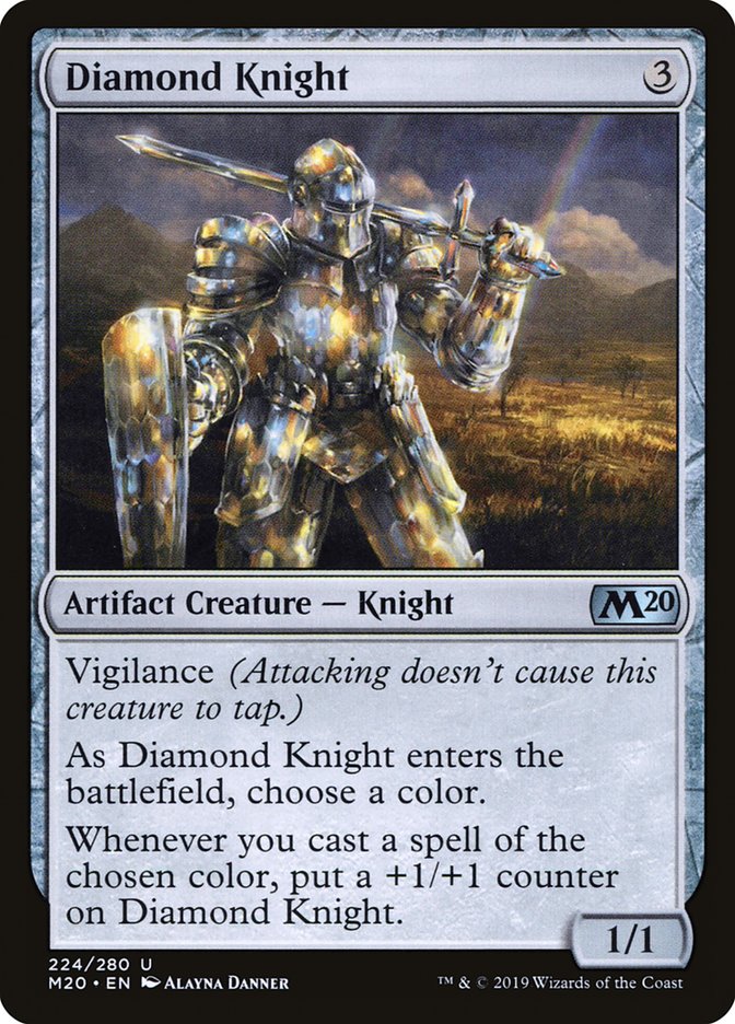 Diamond Knight [Core Set 2020] | Black Swamp Games