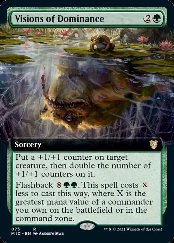 Visions of Dominance (Extended Art) [Innistrad: Midnight Hunt Commander] | Black Swamp Games