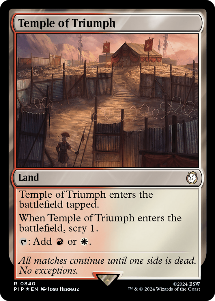 Temple of Triumph (Surge Foil) [Fallout] | Black Swamp Games