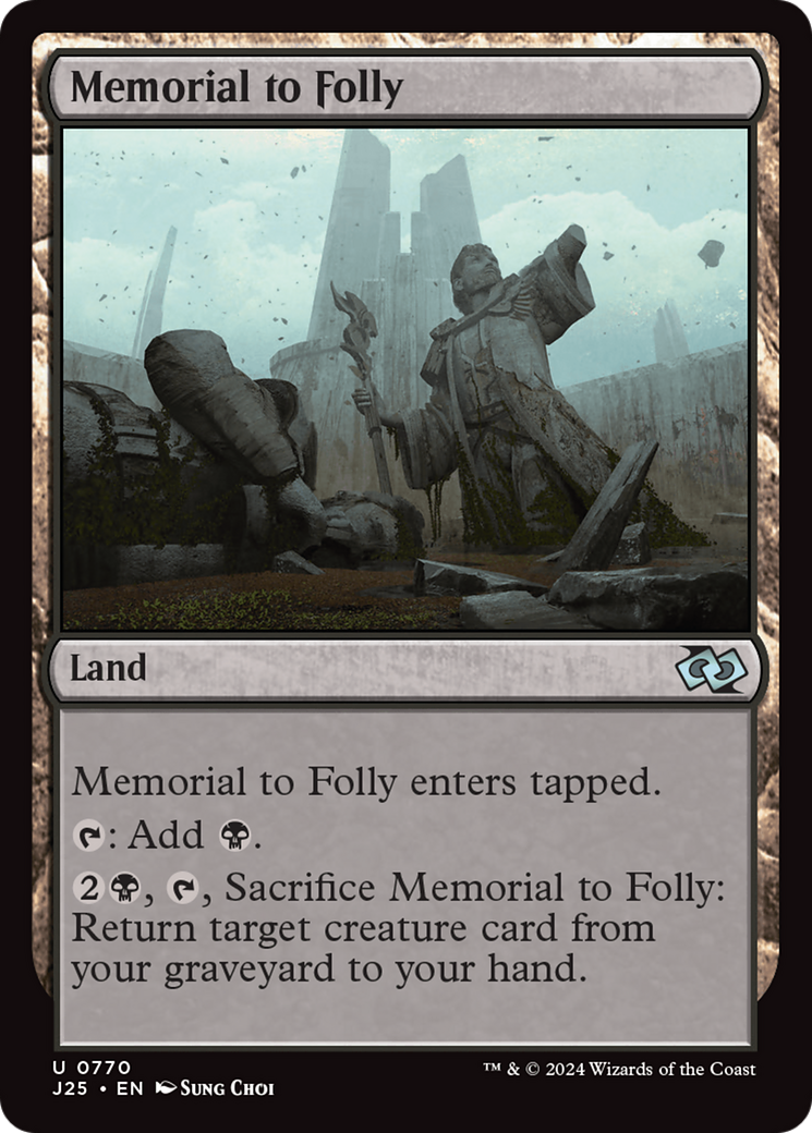 Memorial to Folly [Foundations Jumpstart] | Black Swamp Games