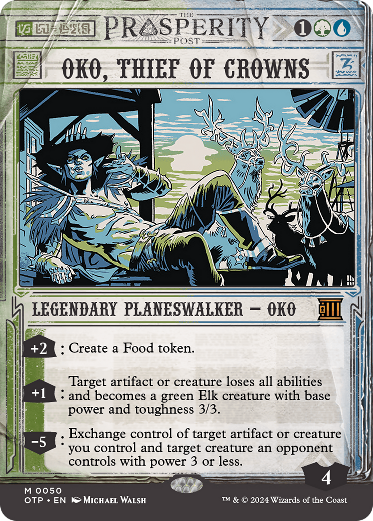 Oko, Thief of Crowns [Outlaws of Thunder Junction: Breaking News] | Black Swamp Games