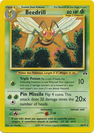 Beedrill (18/75) [Neo Discovery Unlimited] | Black Swamp Games