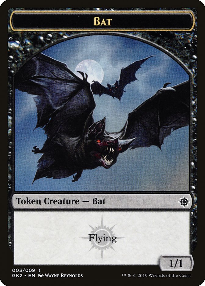 Bat // Spirit (010) Double-Sided Token [Ravnica Allegiance Guild Kit Tokens] | Black Swamp Games
