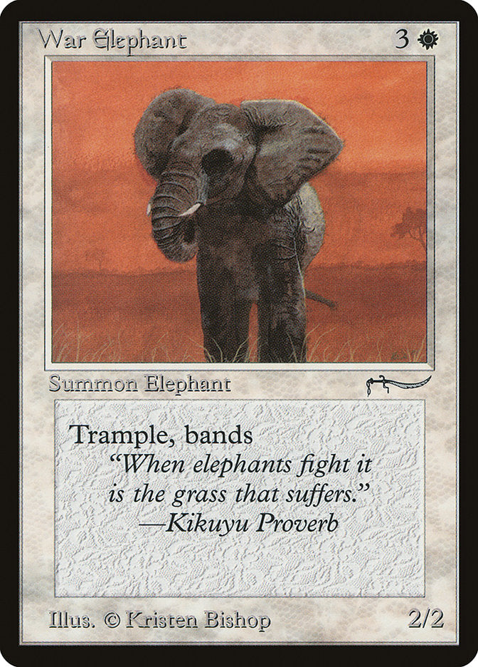 War Elephant (Light Mana Cost) [Arabian Nights] | Black Swamp Games
