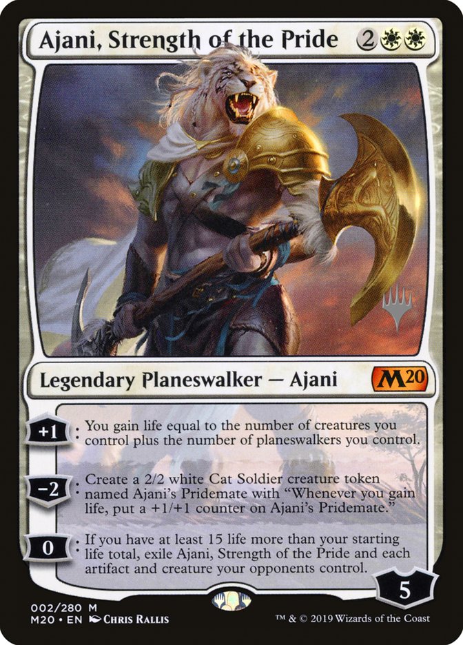 Ajani, Strength of the Pride (Promo Pack) [Core Set 2020 Promos] | Black Swamp Games