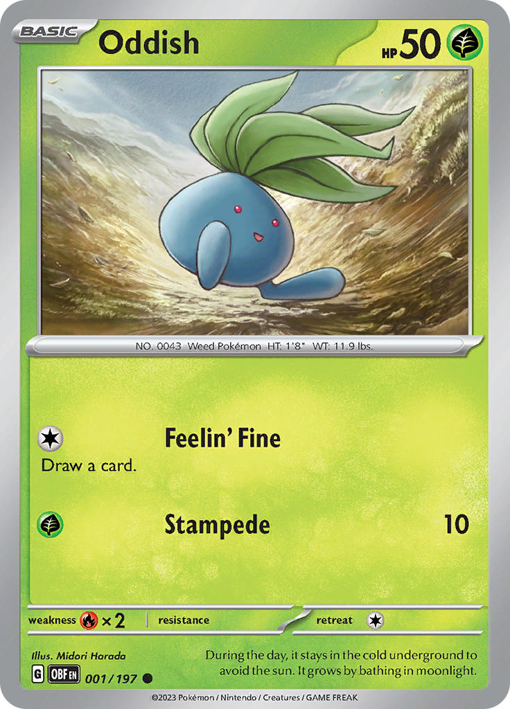 Oddish (001/197) [Scarlet & Violet: Obsidian Flames] | Black Swamp Games