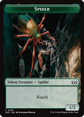 Insect (0012) // Spider Double-Sided Token [Duskmourn: House of Horror Commander Tokens] | Black Swamp Games