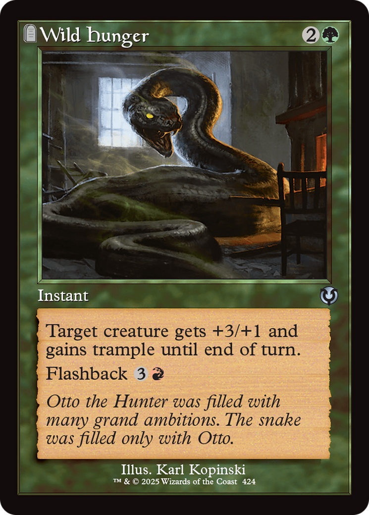 Wild Hunger (Retro Frame) [Innistrad Remastered] | Black Swamp Games