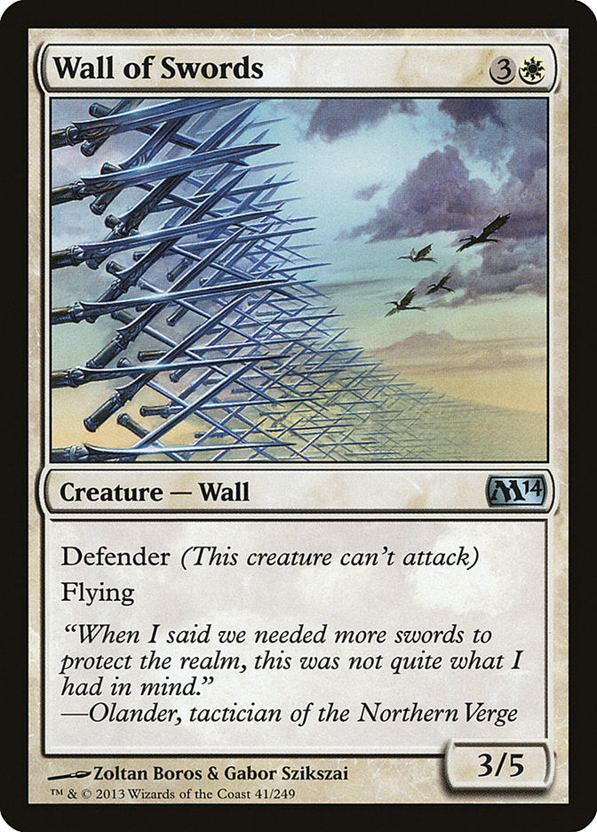 Wall of Swords [Magic 2014] | Black Swamp Games