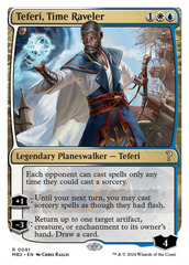 Teferi, Time Raveler (White Border) [Mystery Booster 2] | Black Swamp Games