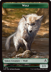 Wolf (0009) // Wolf (0018) Double-Sided Token [Innistrad Remastered Tokens] | Black Swamp Games