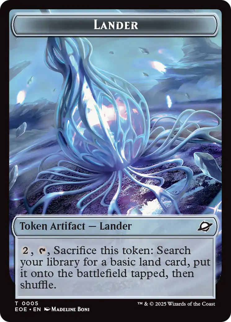 Drone // Lander (0005) Doubled-Sided Token [Edge of Eternities Tokens] | Black Swamp Games