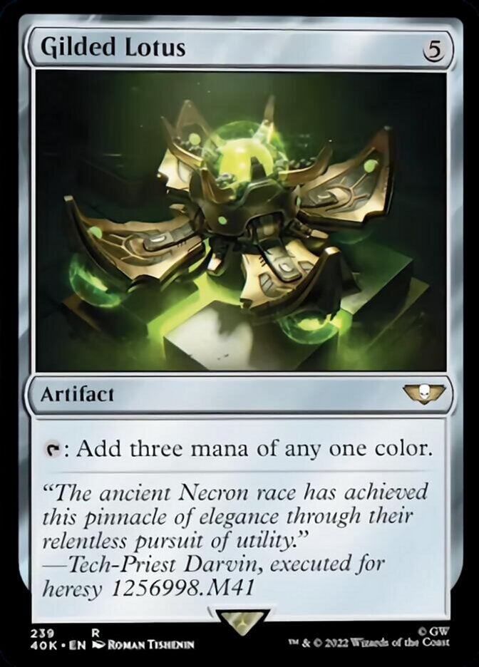 Gilded Lotus (Surge Foil) [Warhammer 40,000] | Black Swamp Games