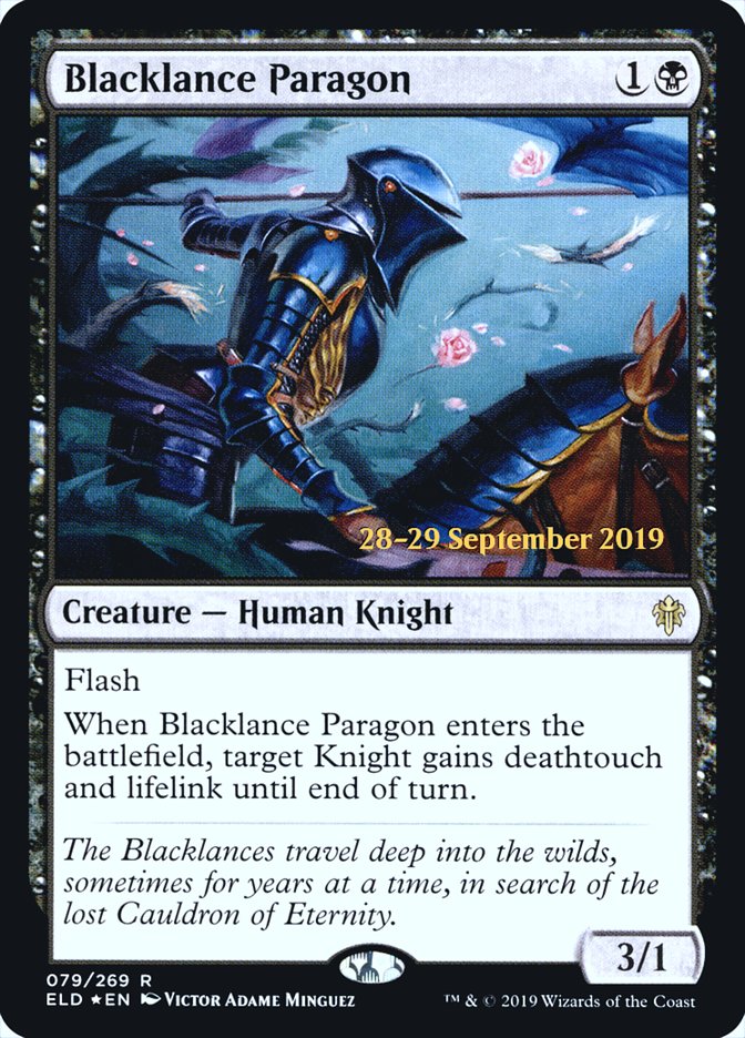 Blacklance Paragon [Throne of Eldraine Prerelease Promos] | Black Swamp Games