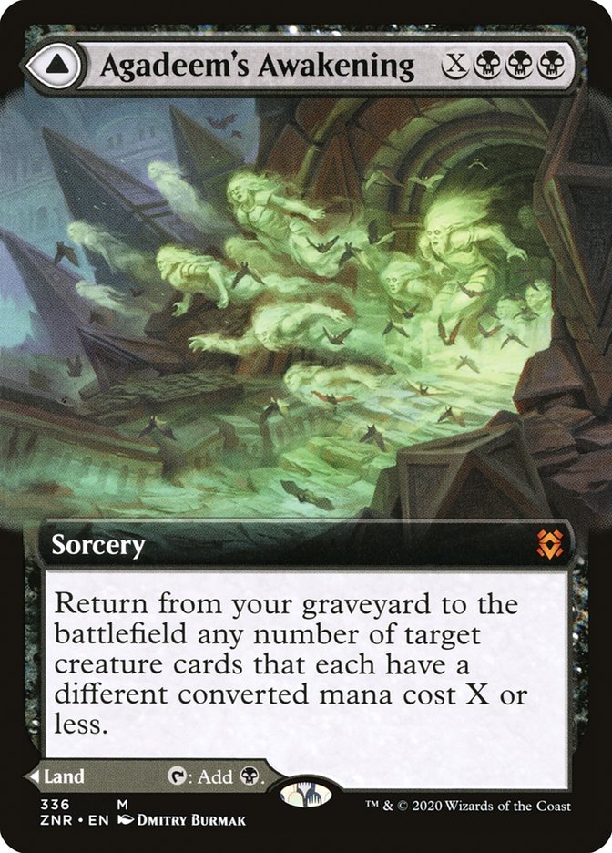 Agadeem's Awakening // Agadeem, the Undercrypt (Extended Art) [Zendikar Rising] | Black Swamp Games