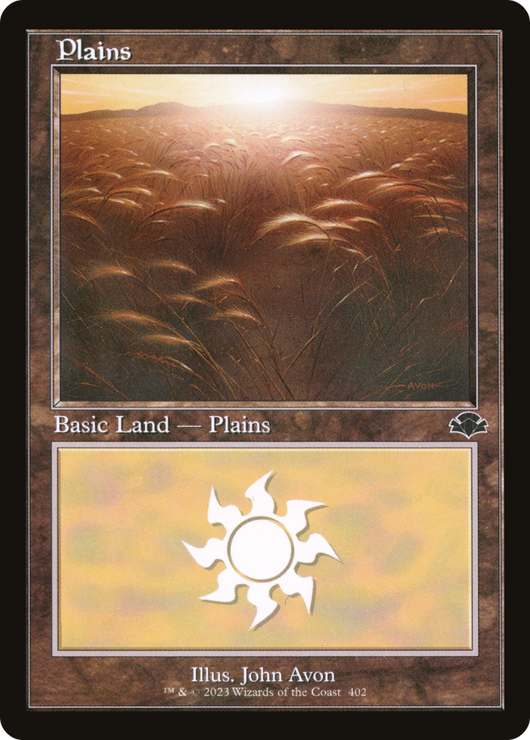 Plains (402) (Retro) [Dominaria Remastered] | Black Swamp Games