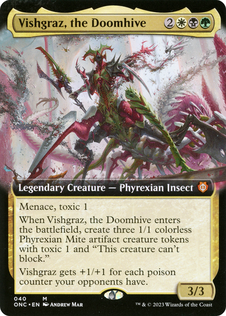 Vishgraz, the Doomhive (Extended Art) [Phyrexia: All Will Be One Commander] | Black Swamp Games